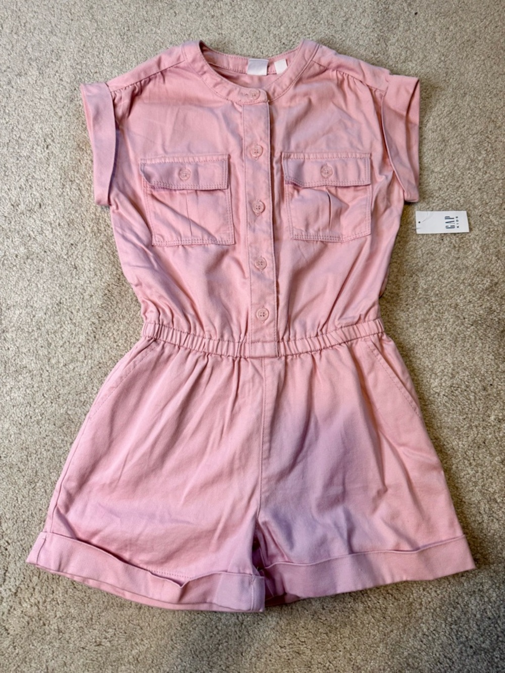 Gap Kids Pink Short-Sleeve Romper